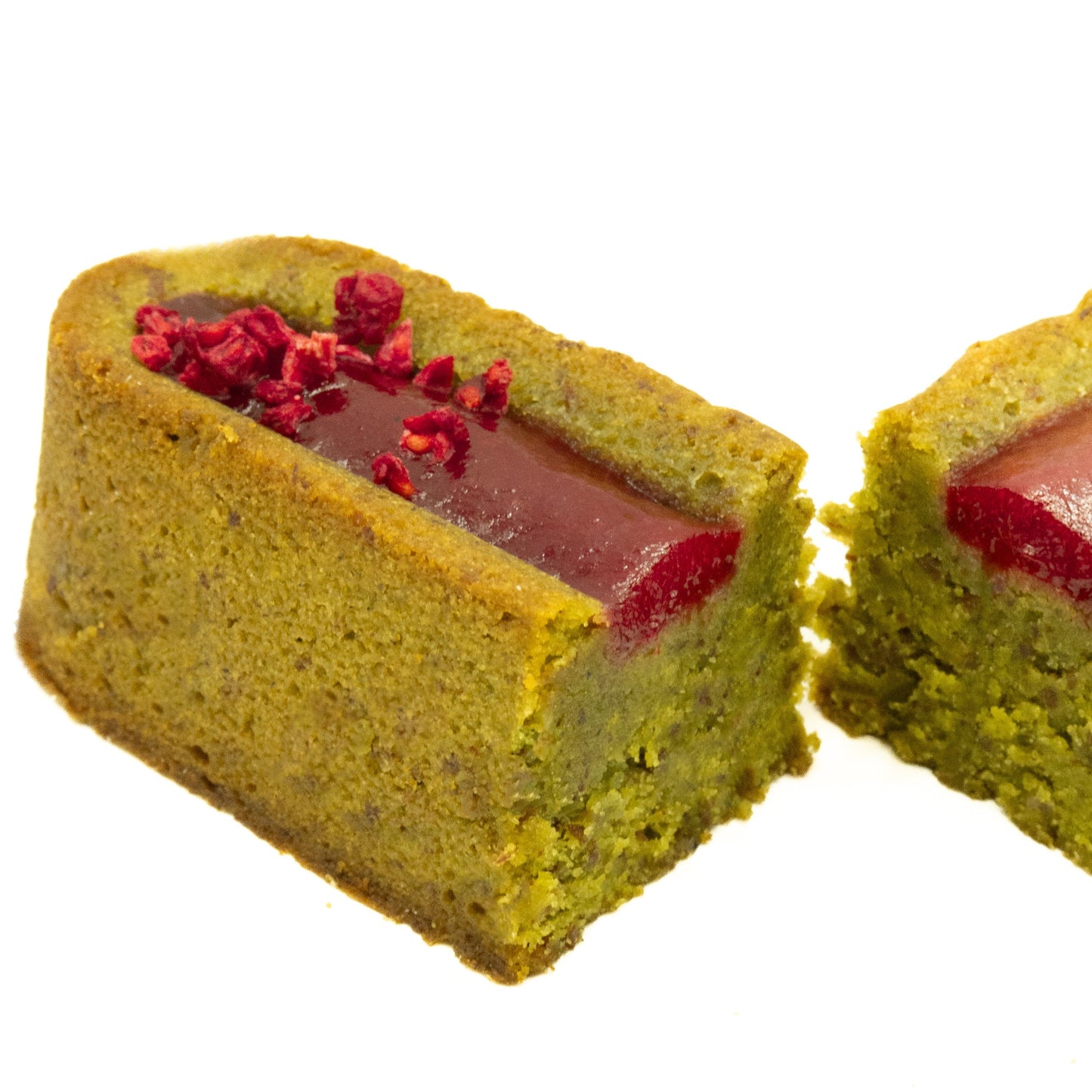 Pénélope - Le Financier matcha framboise