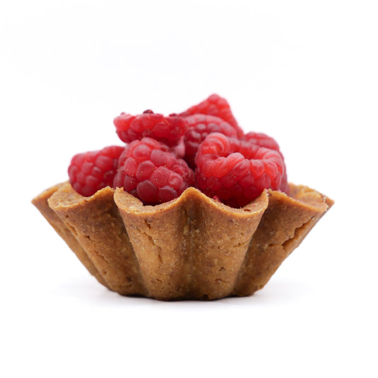 Gisèle - Tarte framboise, litchi & rose naturellement sans gluten & vegan